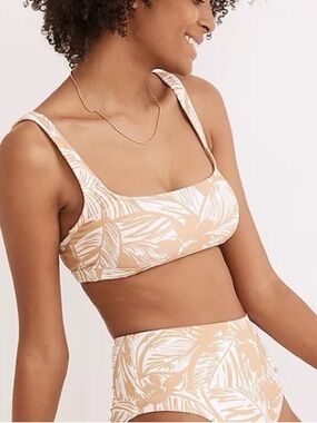 Madewell Square Neck Bikini Top - Size S